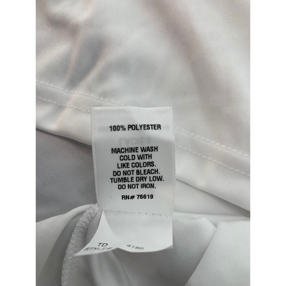 Badger Sport Womens White Short Sleeve Athletic T Shirt Top Size L - Picture 4 of 5